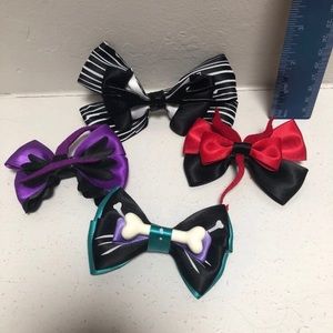 4 Nightmare Before Christmas Character Hair bows
